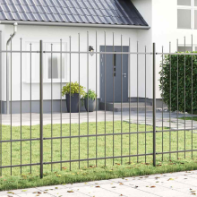 vidaXL Garden Fence Woerden Grey 170 x 215 cm Powder-Coated Steel