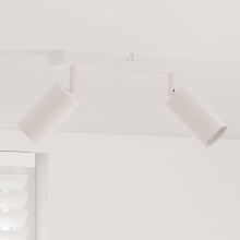 vidaXL Ceiling Spotlight with Spotlights White 26 x 6 x 16 cm Metal