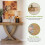 Tribesigns Tribesigns Console Table 110 cm, Rustic Brown Entryway Table with X-Frame, Narrow Hallway Table in MDF Wood 7