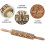 Patterned rolling pin cookie roller retro patterned rolling pin Christmas pattern 5