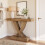 Tribesigns Tribesigns Console Table 110 cm, Rustic Brown Entryway Table with X-Frame, Narrow Hallway Table in MDF Wood 8