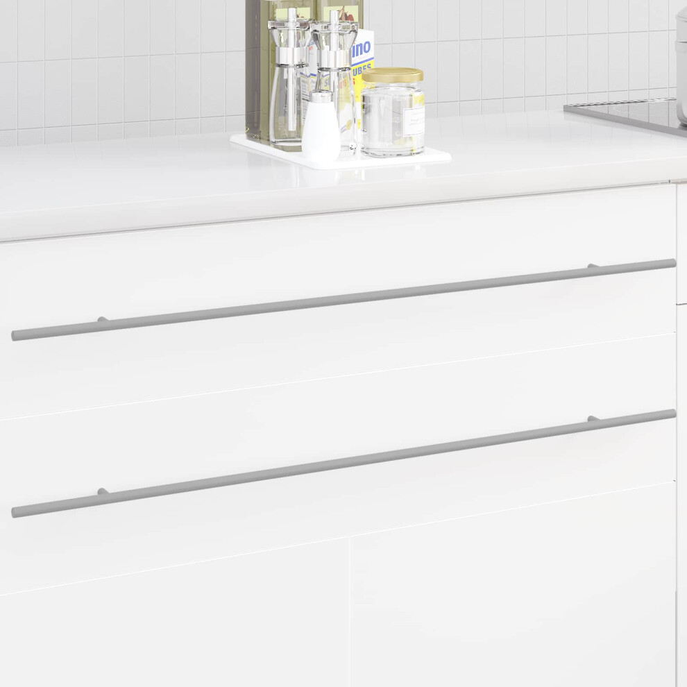 Vidaxl Cabinet Handle Silver Stainless Steel Furniture Storage Shelving Chest - Image 2
