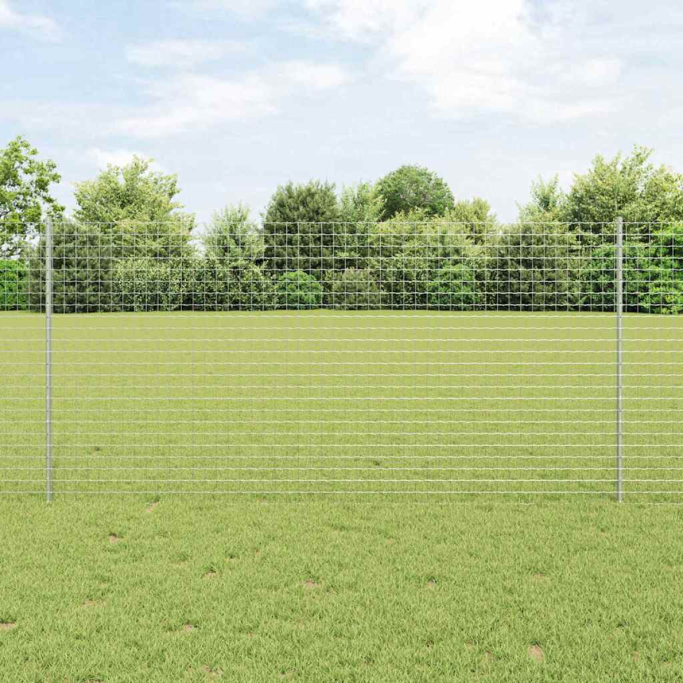 Vidaxl Fence Post 11 Pcs Silver 120 Cm Steel