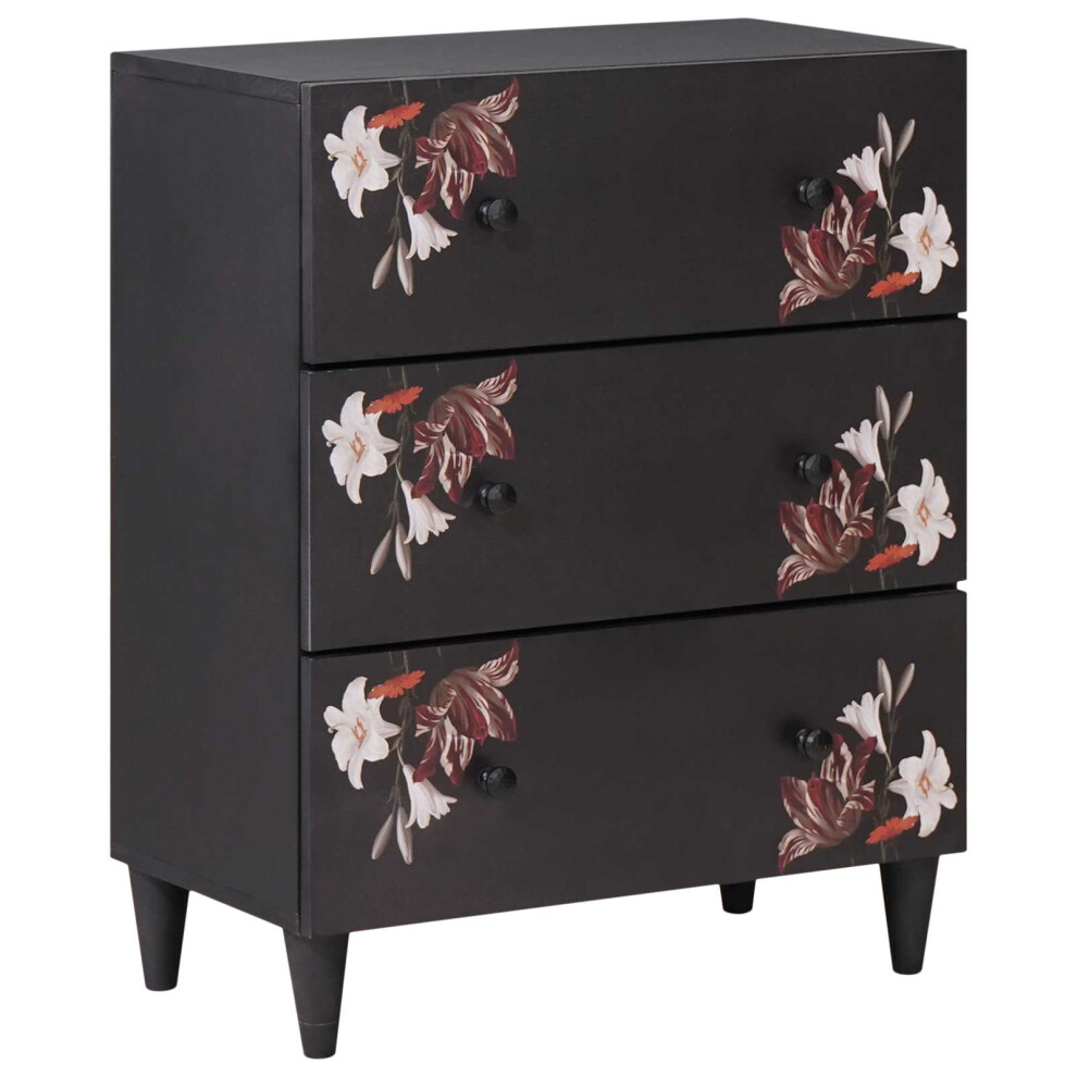 Vidaxl Storage Cabinets Multicolour 60 X 33.5 X 75 Cm Solid Mango Wood