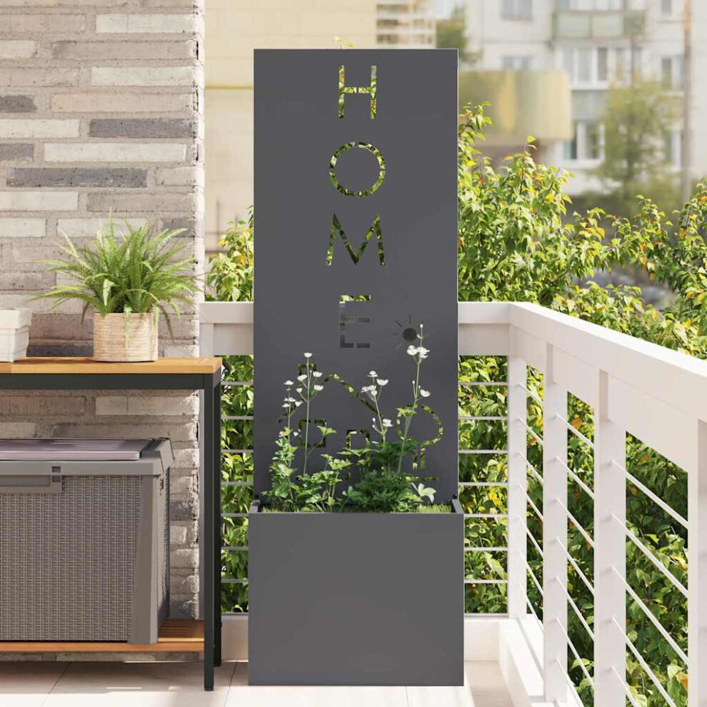 Vidaxl Garden Privacy Screen Anthracite 50 X 140 Cm Cold-Rolled Steel