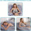 Coussin de grossesse en velours en forme de C 4