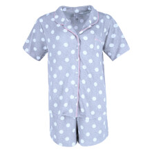 PJ Couture Women's Plus Size Polka Dot Pyjama Short Set
