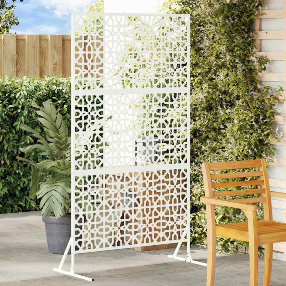 Vidaxl Privacy Screen White 100 X 50 X 180 Cm Steel