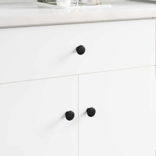 vidaXL Griff 2 Stk. Schwarz Ø30 mm Aluminium