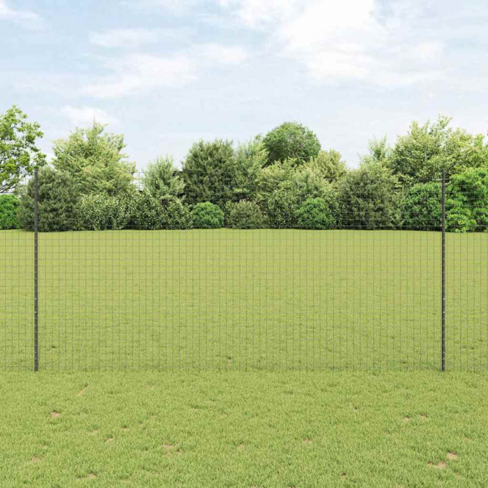 Vidaxl Fence Post 5 Pcs Grey 160 Cm Steel 8721158888136