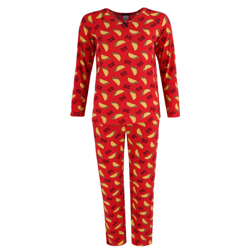 Grumpy & Gorgeous Women's Plus Size Taco Print Pyjama Set