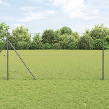 vidaXL Hexagon Fence Grey 1.2 x 100 m PVC