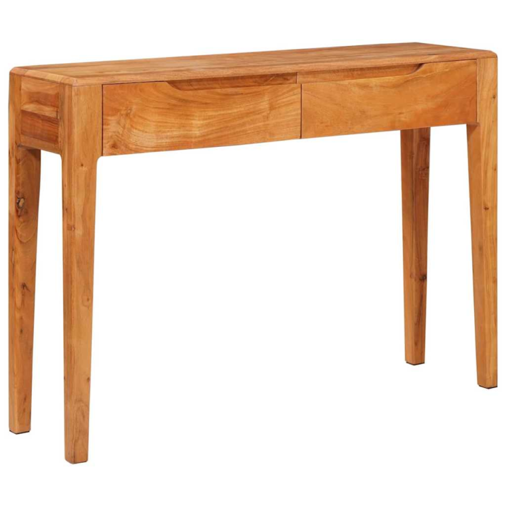 Vidaxl Console Table 110 X 30 X 80 Cm Solid Acacia Wood Brown