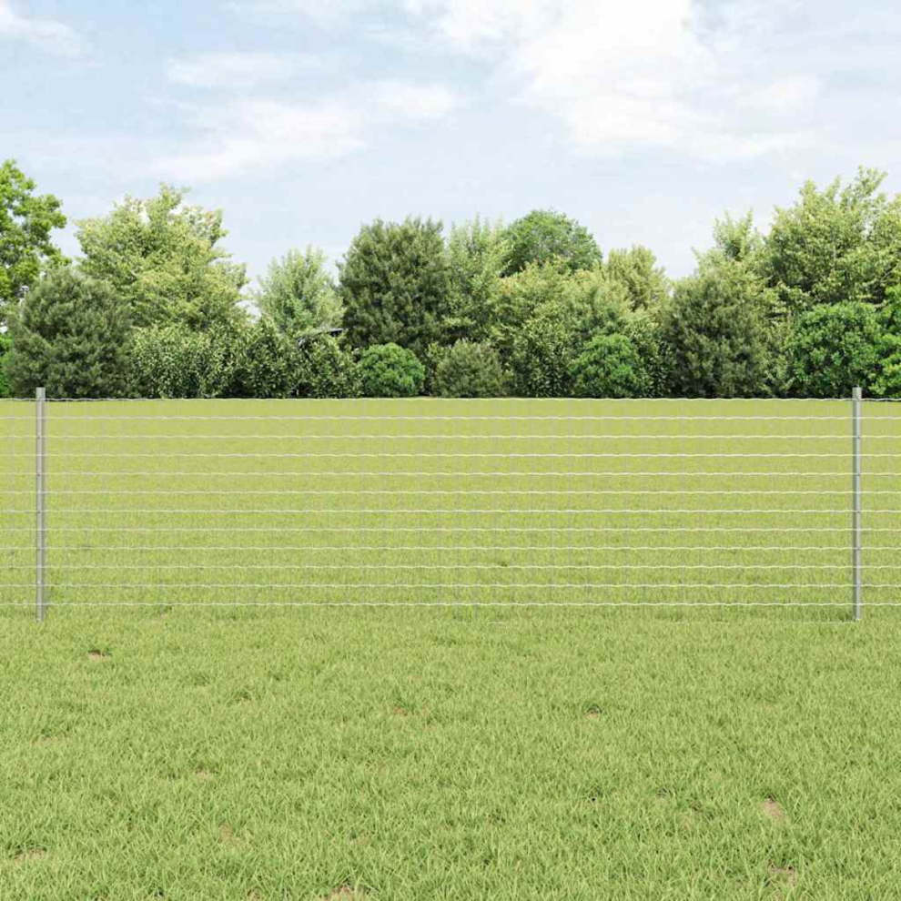 Vidaxl Fence Post 11 Pcs Silver 60 Cm Steel