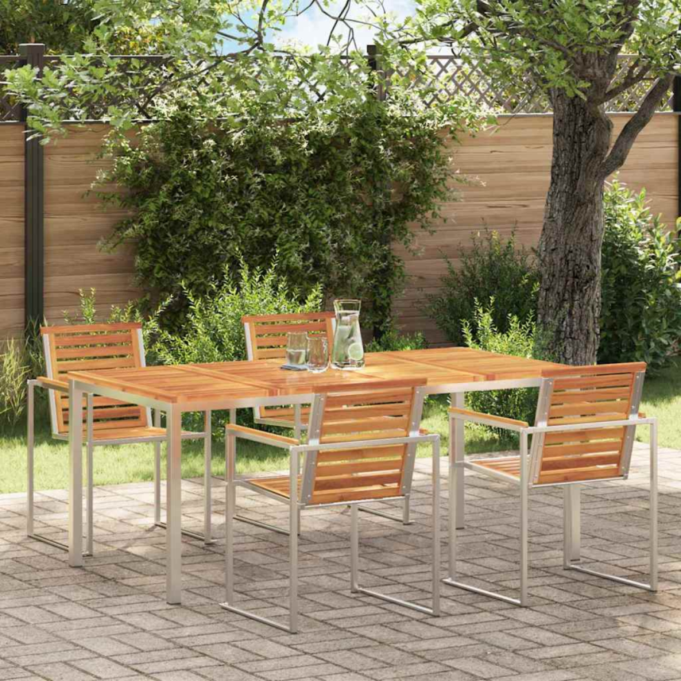 Vidaxl Diningtable Brown 180 X 90 X 75 Cm Solid Acacia Wood