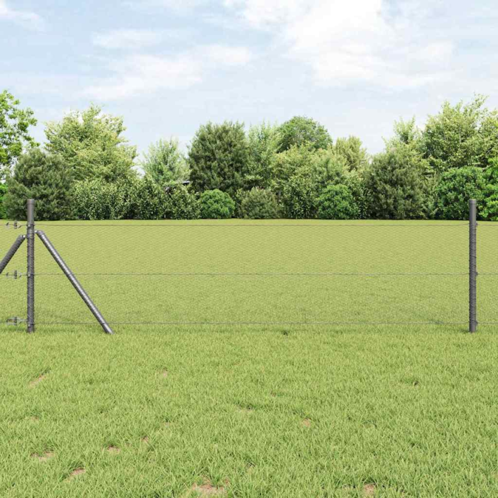 Vidaxl Hexagon Fence Grey 0.6 X 10 M Pvc 8721158944665