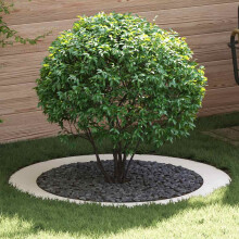 vidaXL suitable for Flat Tree Rings 5 pcs White Ã90 / 120 cm Steel