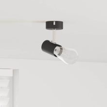 vidaXL Ceiling Spotlight with Spotlights Black 6.5 x 6 x 11.5 cm Metal