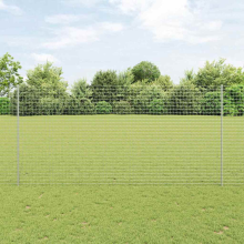 vidaXL Eingebetteter Zaunpfosten 5 Stk. Silber 200 cm