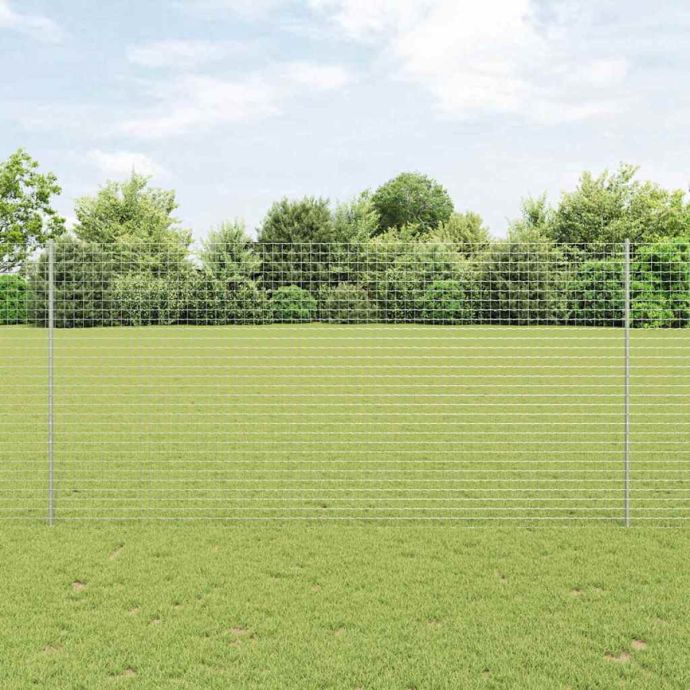 Vidaxl Fence Post 5 Pcs Silver 160 Cm Steel