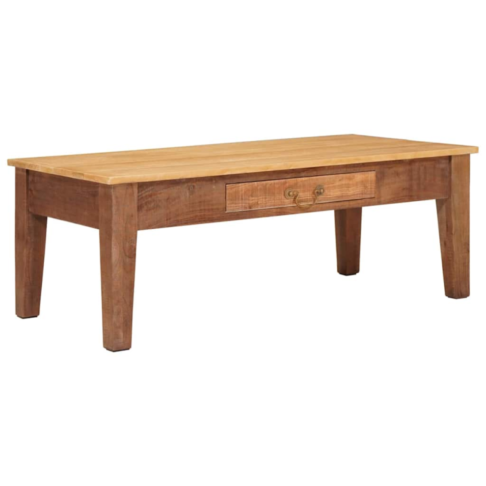 Vidaxl Coffee Table 110 X 55 X 40 Cm Solid Mango Wood Brown