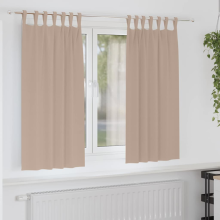vidaXL Blackout Curtains with Rings 2 pcs Taupe 175 x 140 cm Polyester