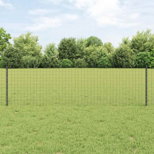 vidaXL Eingebetteter Zaunpfosten 11 Stk. Grau 100 cm