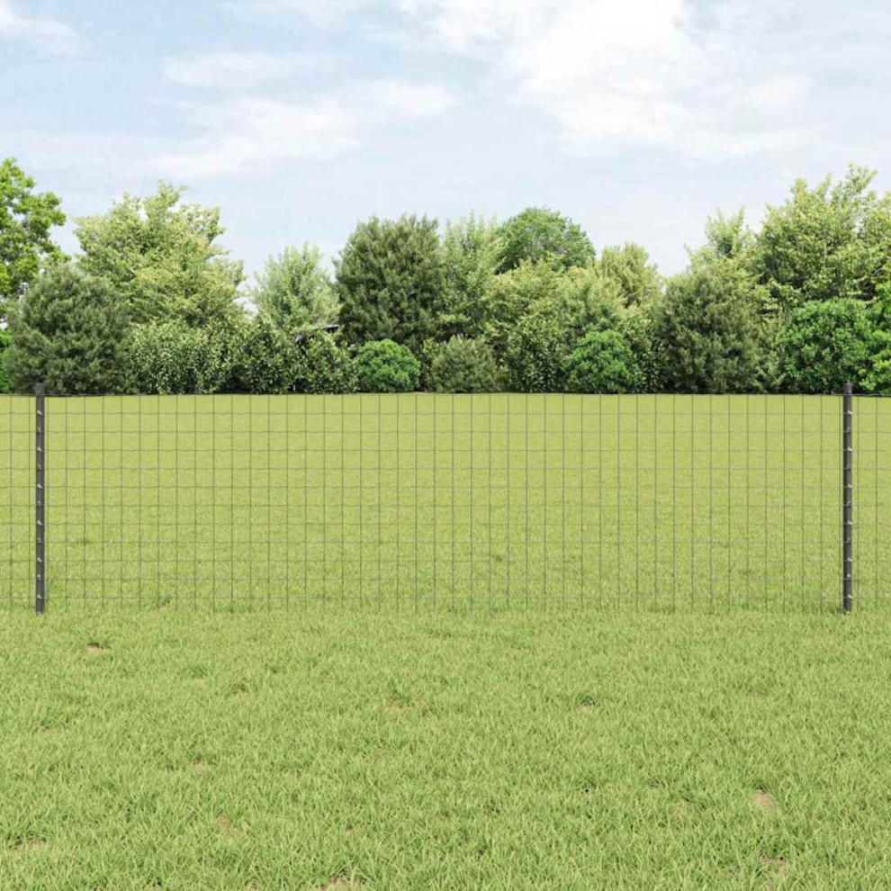 Vidaxl Fence Post 11 Pcs Grey 60 Cm Steel