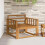 VidaXL vidaXL Outdoor Mittelsofa Natur 1