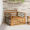 VidaXL vidaXL 2 stk. Outdoor-Sofa Natur 1