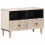VidaXL vidaXL TV Cabinet White 70 x 33.5 x 46 cm Solid Mango Wood 1