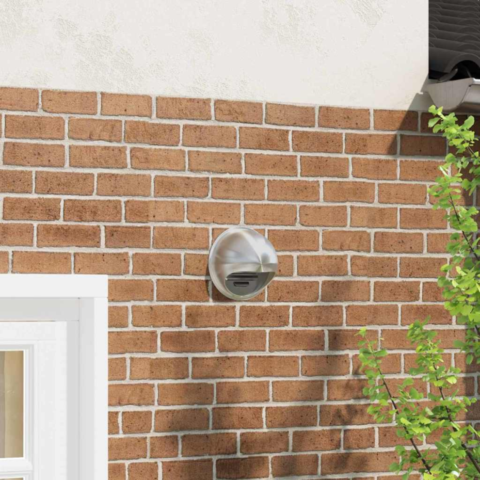 Vidaxl Air Vent Covers 2 Pcs Silver 200 Mm Stainless Steel