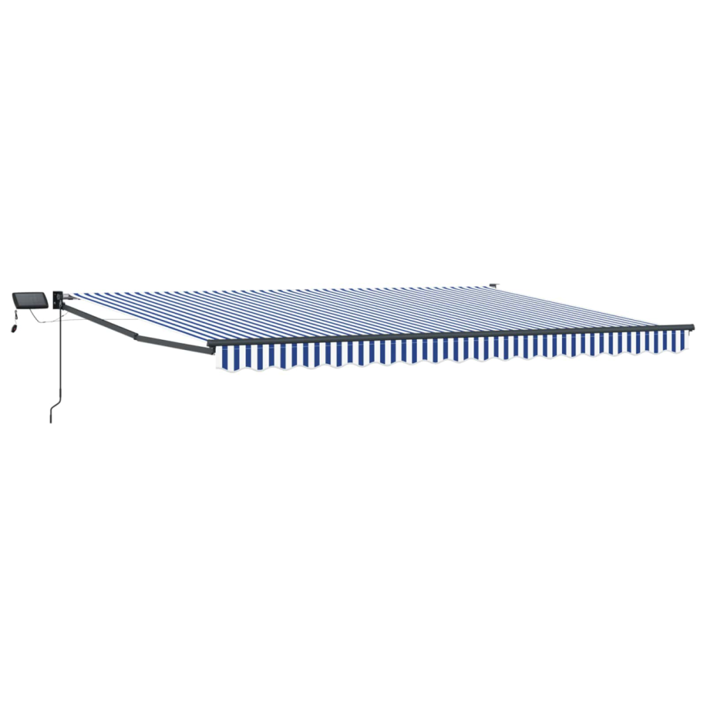 Vidaxl Manual Retractable Awning With Leds 4.5 X 3 M