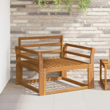 vidaXL Outdoor Mittelsofa Natur
