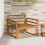 VidaXL vidaXL Outdoor Mittelsofa Natur 1