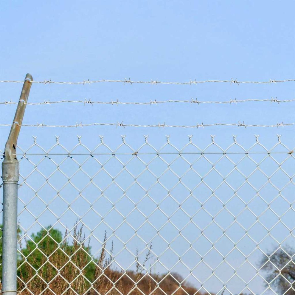 Vidaxl Barbed Wire Silver 100 M Hot-Dip Galvanised Steel