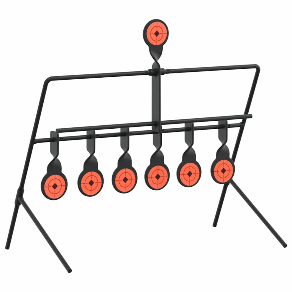 Vidaxl Resetting Target Black 38 X 20 X 33.5 Cm Steel