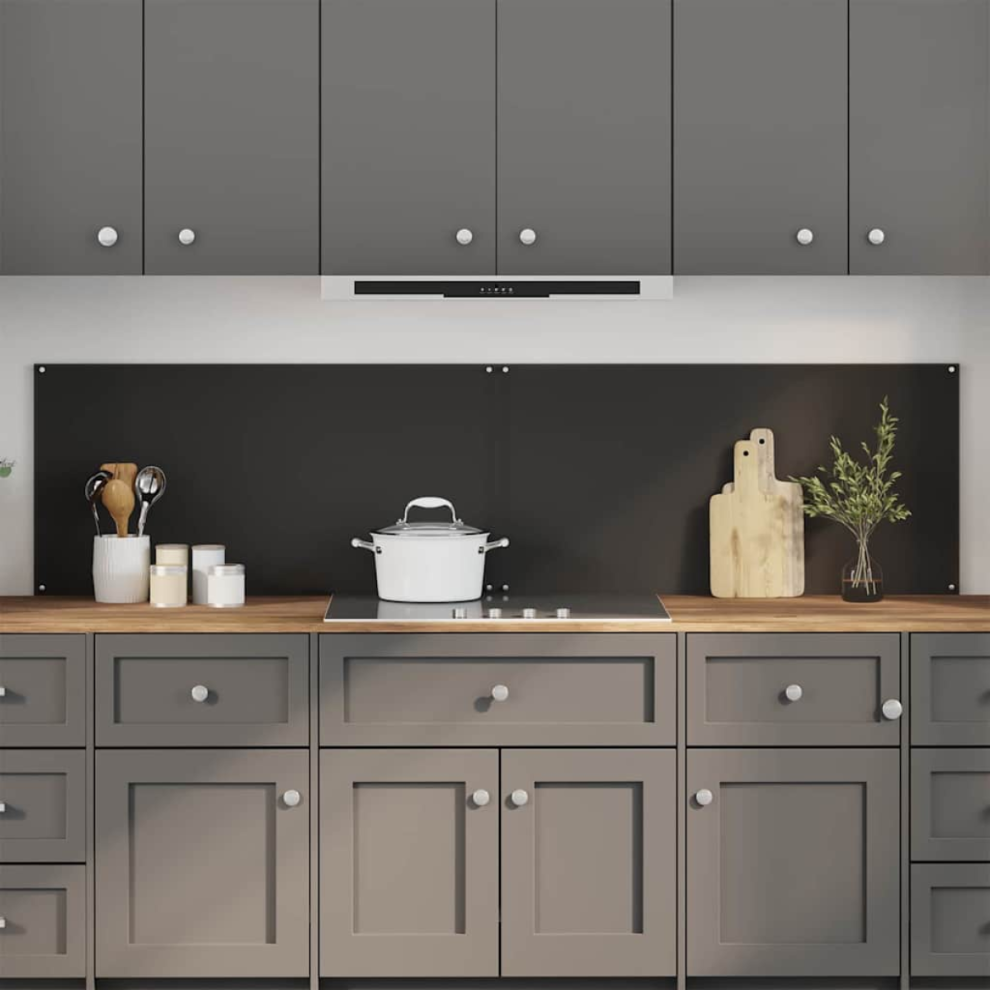 Vidaxl Kitchen Backsplash 2 Pcs Tempered Glass - Image 2