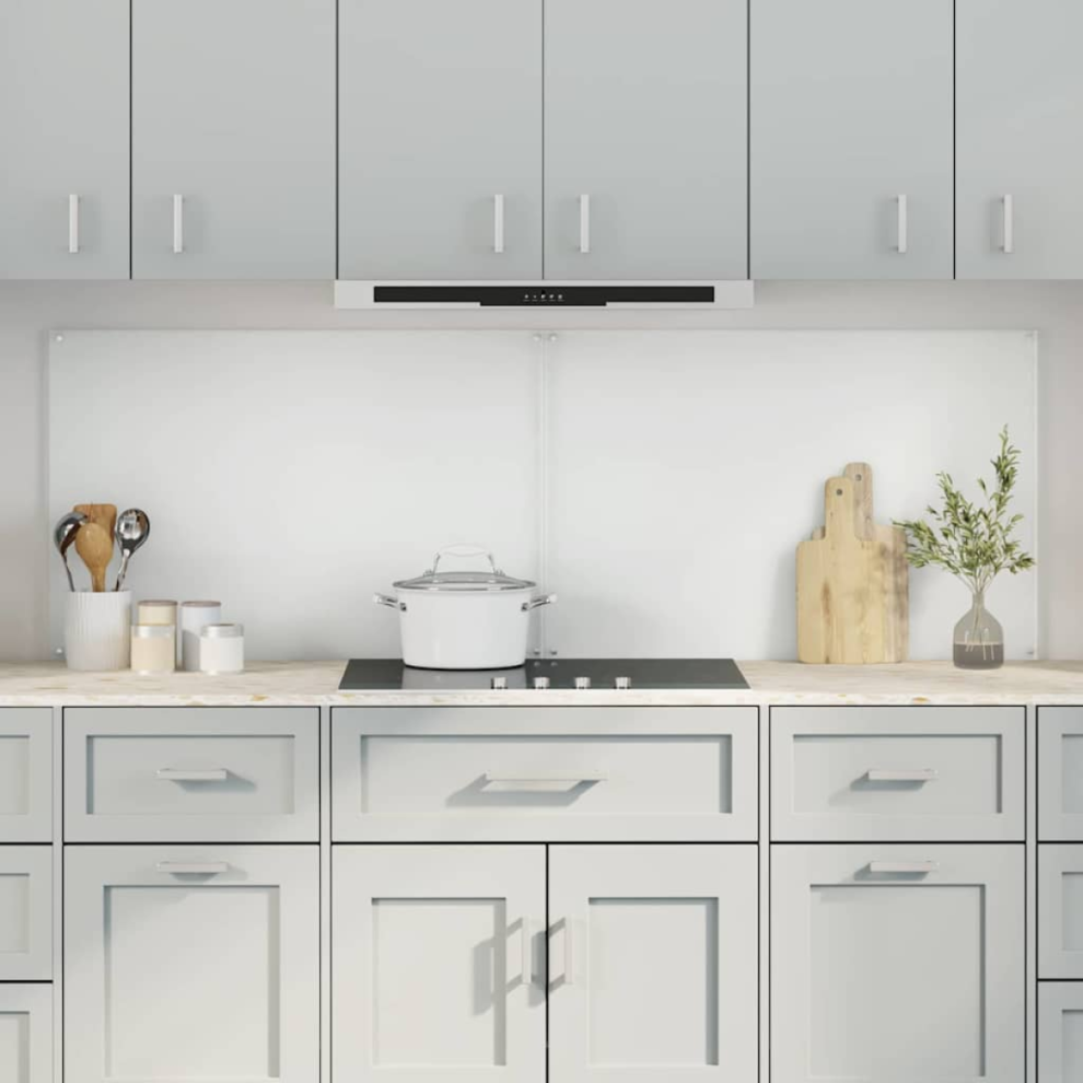 Vidaxl Kitchen Backsplash 2 Pcs Transparent 90 X 60 Cm Tempered Glass