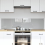 VidaXL vidaXL Kitchen Backsplash 2 pcs Light Grey 80 x 40 cm Tempered Glass 1