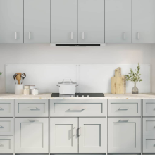 vidaXL Kitchen Backsplash 2 pcs Transparent 100 x 40 cm Tempered Glass
