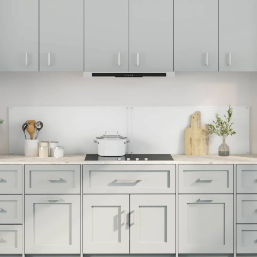 VidaXL vidaXL Kitchen Backsplash 2 pcs Transparent 100 x 40 cm Tempered Glass