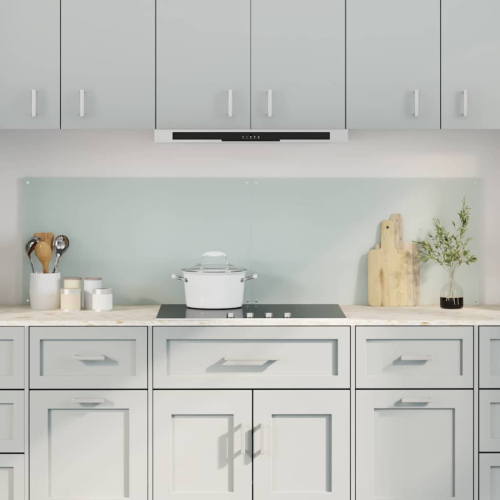 VidaXL vidaXL Kitchen Backsplash 2 pcs White 90 x 50 cm Tempered Glass