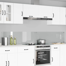 vidaXL Kitchen Backsplash 2 pcs Transparent 120 x 40 cm Tempered Glass