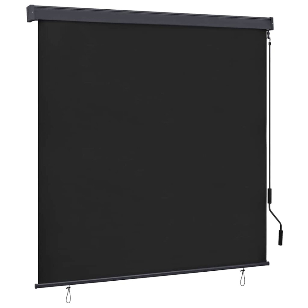 Vidaxl Roller Blind 180 X 250 Cm Fabric And Aluminum Anthracite
