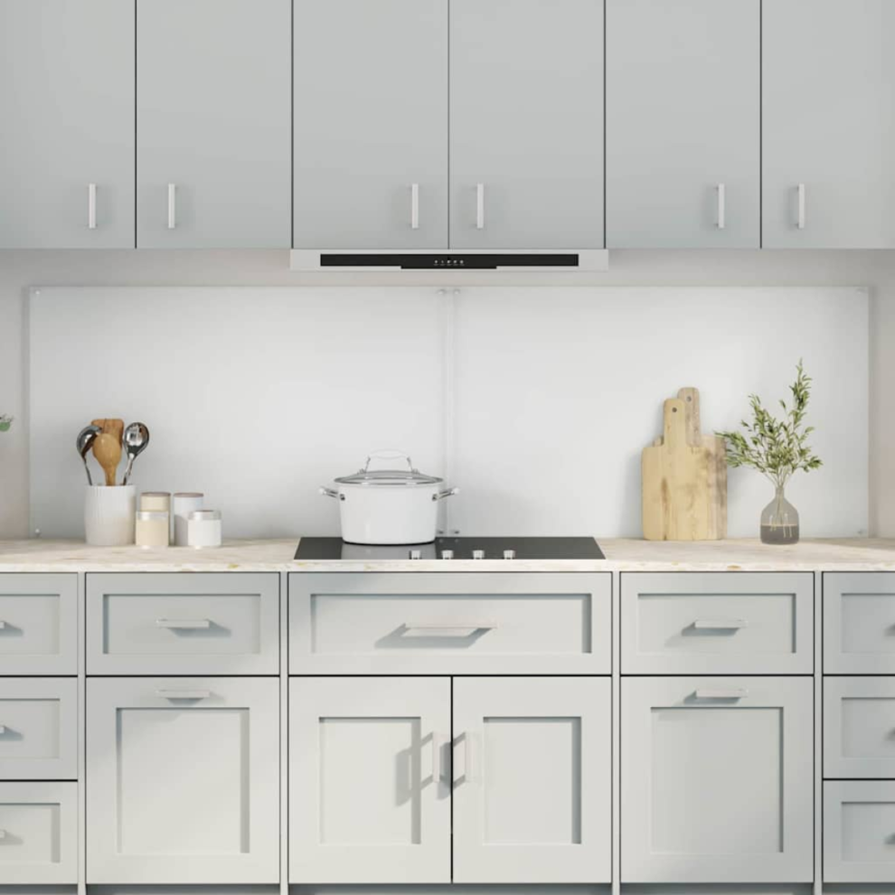 Vidaxl Kitchen Backsplash 2 Pcs Transparent 100 X 60 Cm Tempered Glass