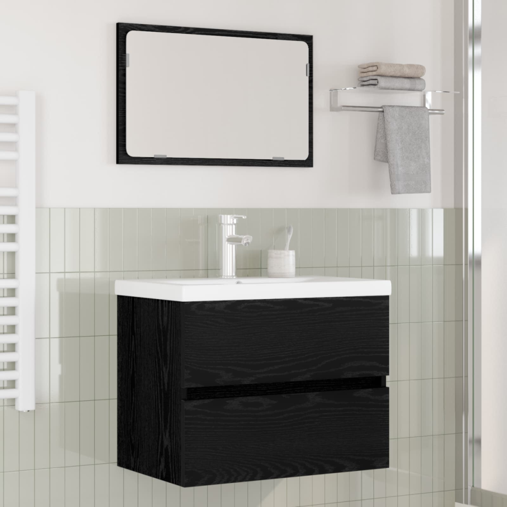 Bathroom Furniture Suite Vanity & Mirror Set Bathroom Suite with - Image 2