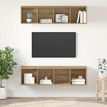 vidaXL TV Cabinet Set 2 pcs Artisan Oak 37 x 37 x 142.5 cm