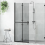 VidaXL vidaXL Walk-In Duschwand Schwarz 80 x 6,5 x 190 cm 1
