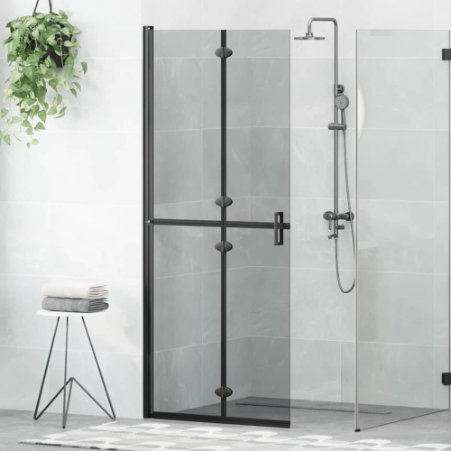 VidaXL vidaXL Walk-In Duschwand Schwarz 80 x 6,5 x 190 cm